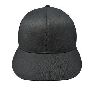 Idaho 2015 Fitted Hat Black 7 1/4-7 5/8 Embroidered Vented Holes 6 Panel Blank